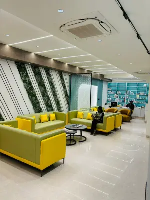 Waiting lounge seating at Ehsaas